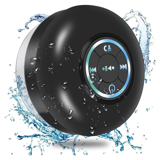 Lil Beat™-  Mini Portable Waterproof Bluetooth Shower Speaker with Suction Cup and LED Lights