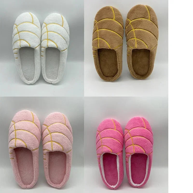 Concha-nclas™  Soft, Warm, and Cozy Concha Bread Wrapped Around Your Feet as Slippers!